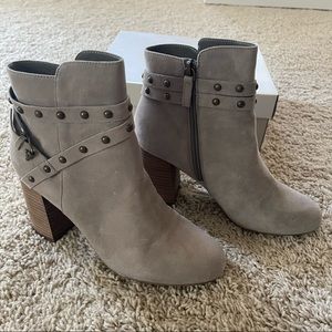 BP Kolo Flared-Heel Studded Bootie